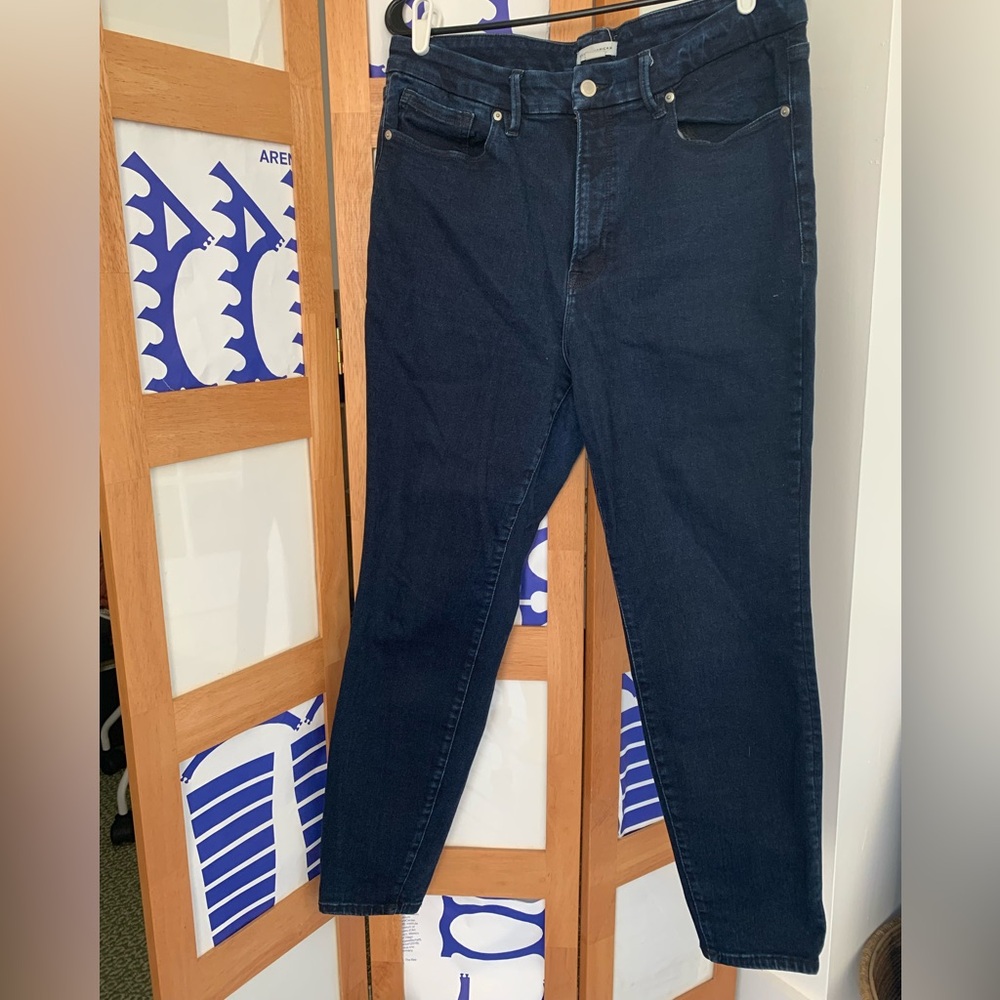 Good American Dark Blue Jeans